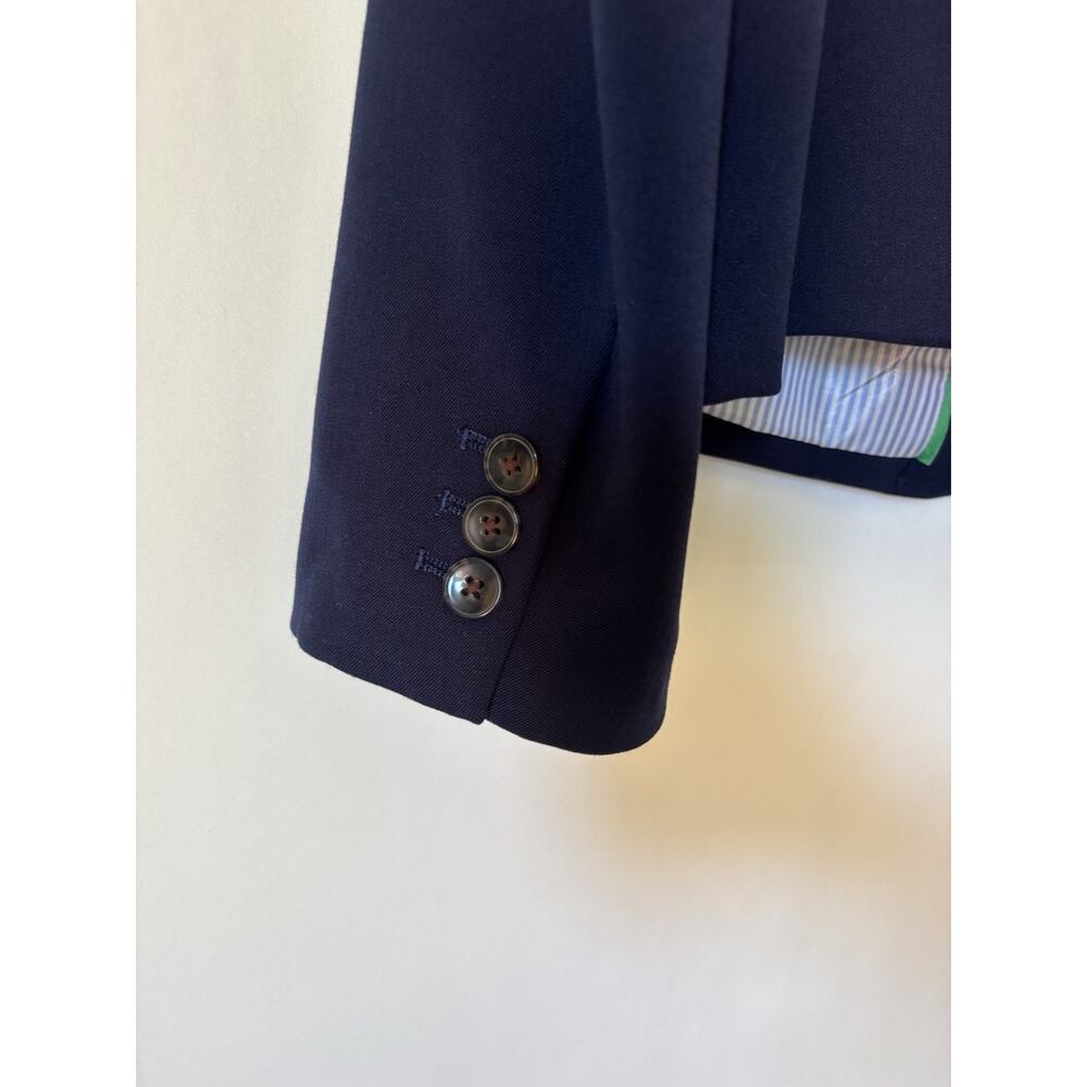 J. Crew Blazer Jacket XL Womens Navy Blue Two Buttons Career - Picture 12 of 14